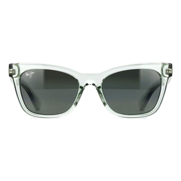 New MAUI JIM Hiwahiwa Green Polarised Square MJ0689S 003 Sunglasses Women - Picture 2 of 4